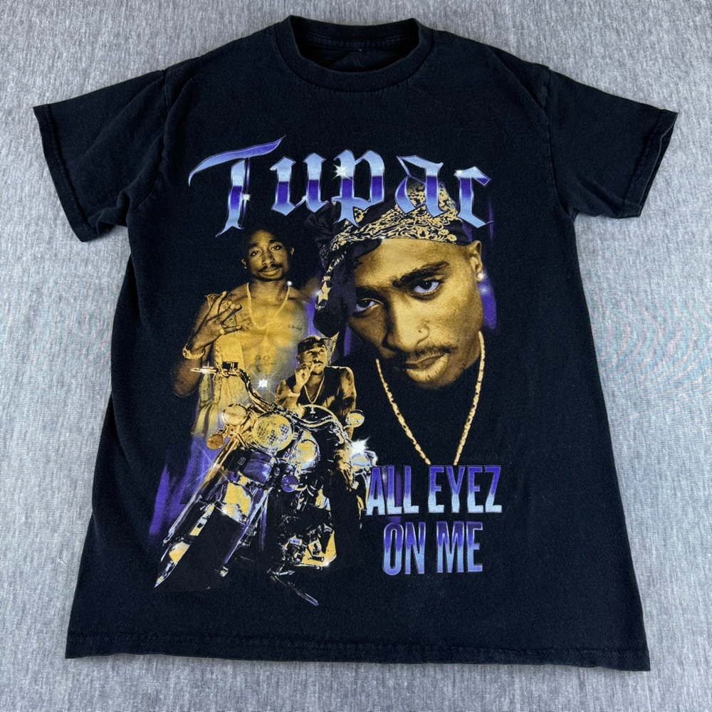 Black 2PAC Graphic Tee‎ - Tupac Design